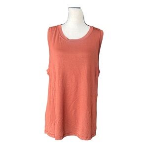Ideology Terracotta Orange Sleeveless Muscle Tank Top - Size L